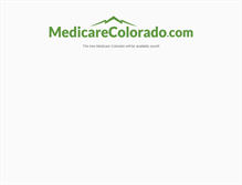 Tablet Screenshot of medicarecolorado.com